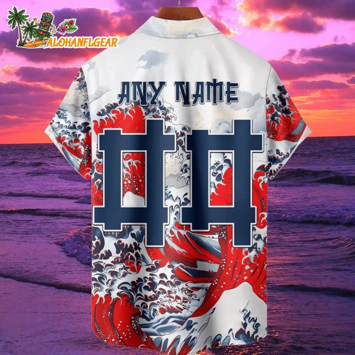 Denver Broncos Great Wave Hawaiian Shirt Custom Name And Number NFL Aloha Shirt 2