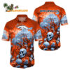 Denver Broncos Halloween Skull Pumpkin Hawaiian Shirt Denver Broncos Aloha Shirt 1