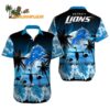 Detroit Lions Aloha Shirt Coconut Tree Pattern Detroit Lions Aloha Shirt 1