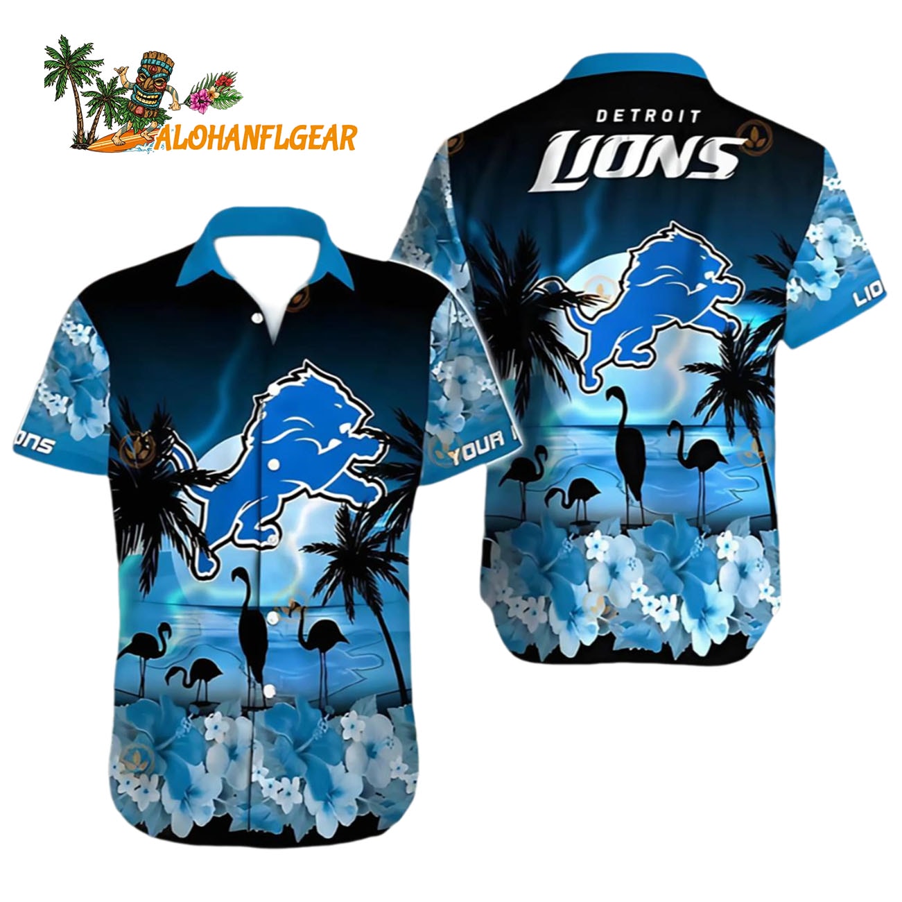 Detroit Lions Aloha Shirt Coconut Tree Pattern, Detroit Lions Aloha Shirt Detroit Lions Aloha Shirt Coconut Tree Pattern, Detroit Lions Aloha Shirt