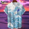 Detroit Lions Great Wave Hawaiian Shirt Custom Name And Number NFL Aloha Shirt 1