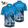 Detroit Lions Hawaii Shirt Flamingo And Flower Funny Detroit Lions Aloha Shirt 1