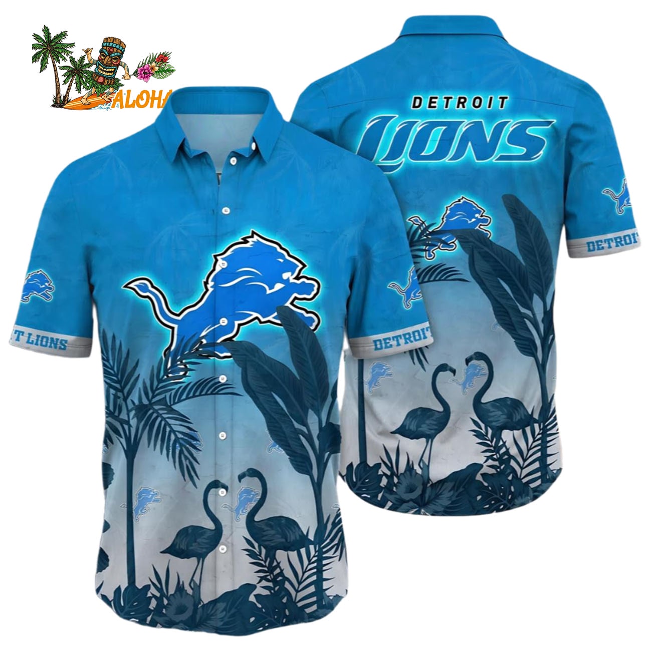 Detroit Lions Hawaii Shirt Flamingo And Flower Funny, Detroit Lions Aloha Shirt Detroit Lions Hawaii Shirt Flamingo And Flower Funny, Detroit Lions Aloha Shirt