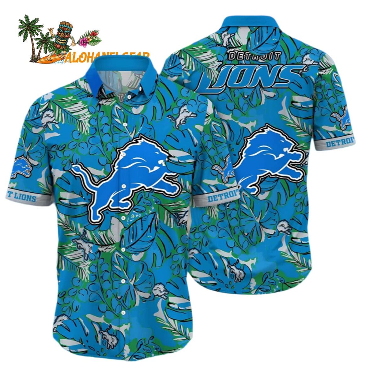 Detroit Lions Hawaiian Shirt Midsummer Aloha Shirt Detroit Lions Aloha Shirt 1