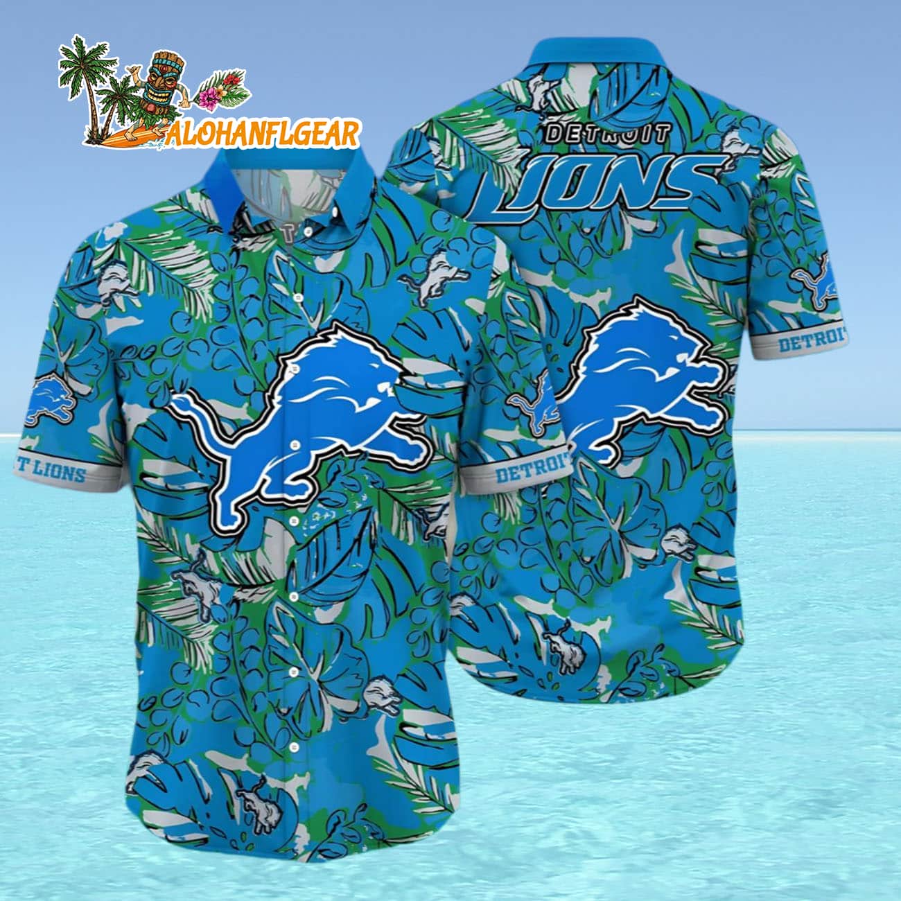Detroit Lions Hawaiian Shirt Midsummer Aloha Shirt, Detroit Lions Aloha Shirt Detroit Lions Hawaiian Shirt Midsummer Aloha Shirt, Detroit Lions Aloha Shirt