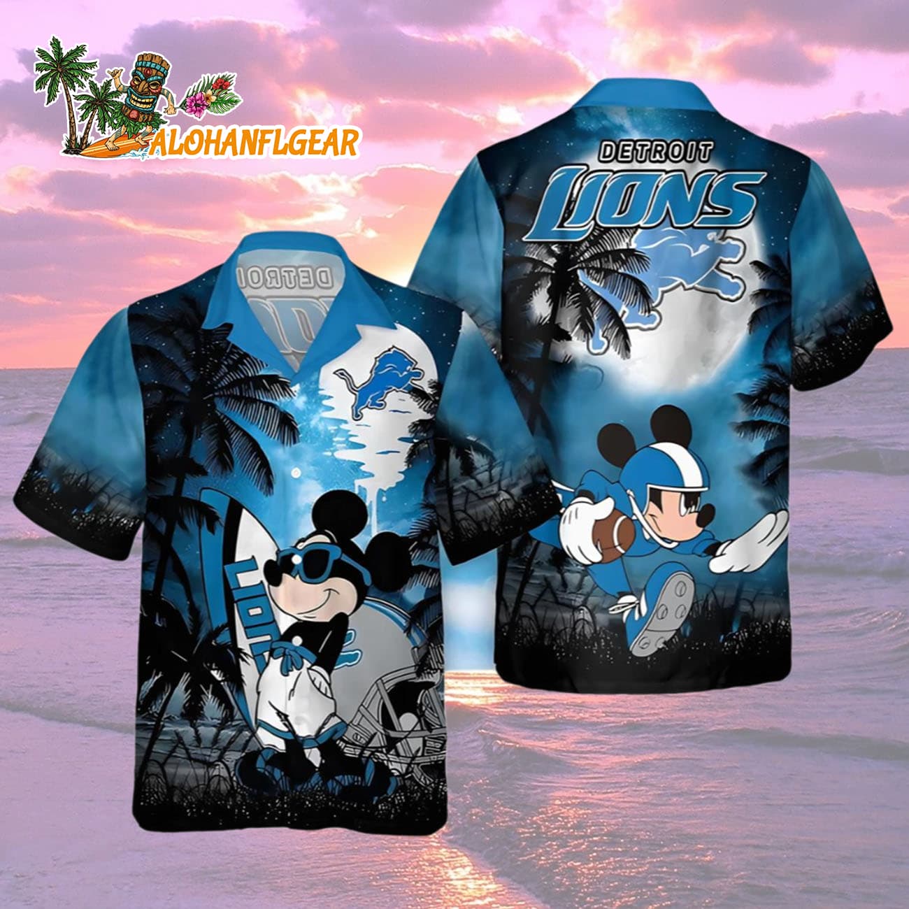 Detroit Lions Special Mickey Mouse Movies Design Summer Hawaiian Shirt, Detroit Lions Aloha Shirt Detroit Lions Special Mickey Mouse Movies Design Summer Hawaiian Shirt, Detroit Lions Aloha Shirt