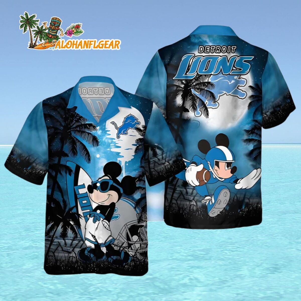 Detroit Lions Mickey Hawaiian Shirt Detroit Lions Aloha Shirt 4