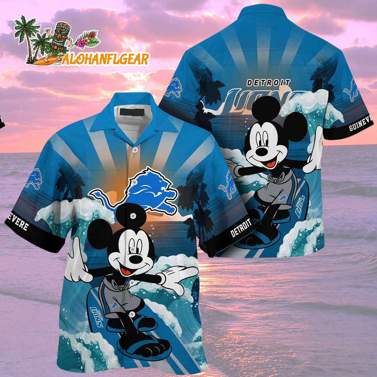 Detroit Lions Special Mickey Mouse Movies Design Summer Hawaiian Shirt, Detroit Lions Aloha Shirt Detroit Lions Special Mickey Mouse Movies Design Summer Hawaiian Shirt, Detroit Lions Aloha Shirt