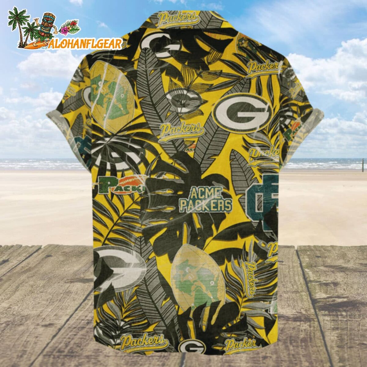 Green Bay Packers Hawaiian Shirt Retro Logo Revolution NFL Aloha Shirt 2025 1 Green Bay Packers Hawaiian Shirt Retro Logo Revolution NFL Aloha Shirt 2025 2