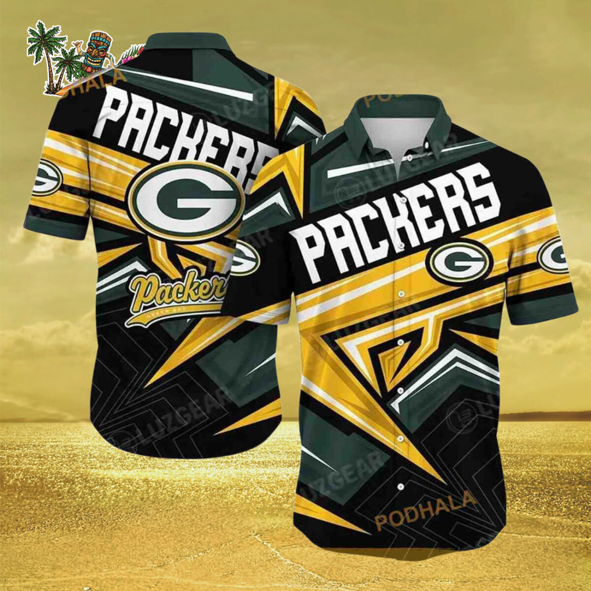 Green Bay Packers Hawaiian Shirt Trending Summer For Sports Fans, Green Bay Packers Aloha Shirt 2 Green Bay Packers Hawaiian Shirt Trending Summer For Sports Fans Green Bay Packers Aloha Shirt 3
