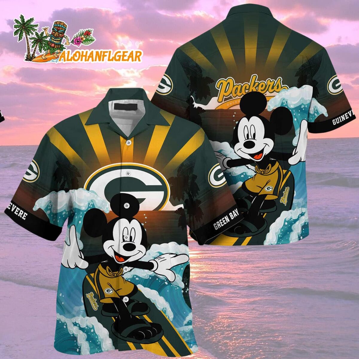 Green Bay Packers Special Mickey Mouse Movies Design Summer Hawaiian Shirt Green Bay Packers Aloha Shirt 2