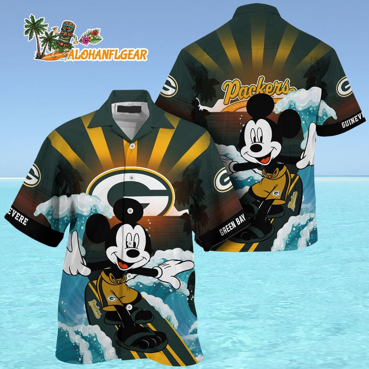 Green Bay Packers Special Mickey Mouse Movies Design Summer Hawaiian Shirt Green Bay Packers Aloha Shirt 4