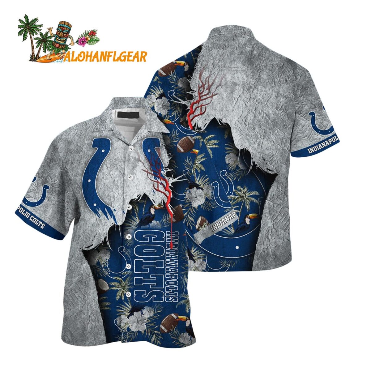Indianapolis Colts Football Team Summer God Hawaii Shirt Football NFL Hawaiian Shirt 1
