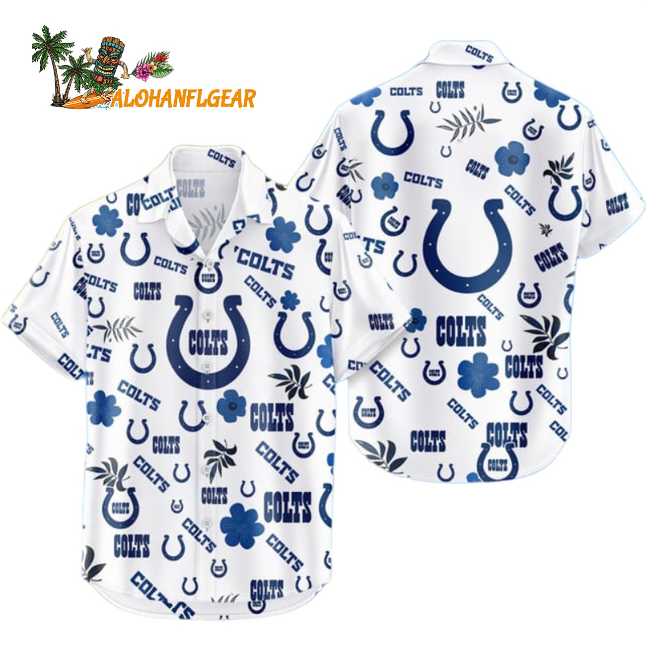 Indianapolis Colts Hawaiian Shirt Tropical Beach, Indianapolis Colts Aloha Shirt Indianapolis Colts Hawaiian Shirt Tropical Beach, Indianapolis Colts Aloha Shirt