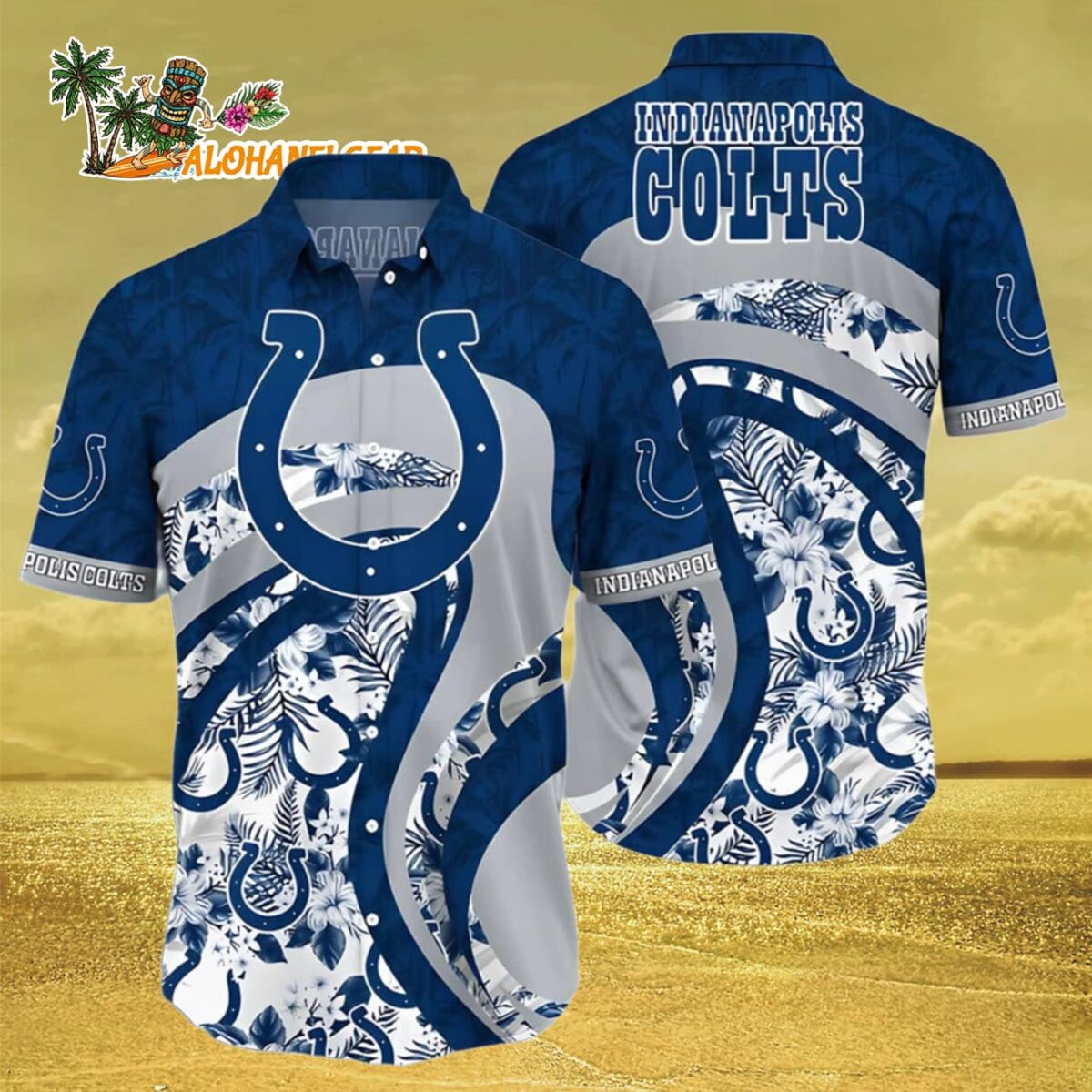 Indianapolis Colts Hawaiian Shirt Yeye Indianapolis Colts Aloha Shirt 3