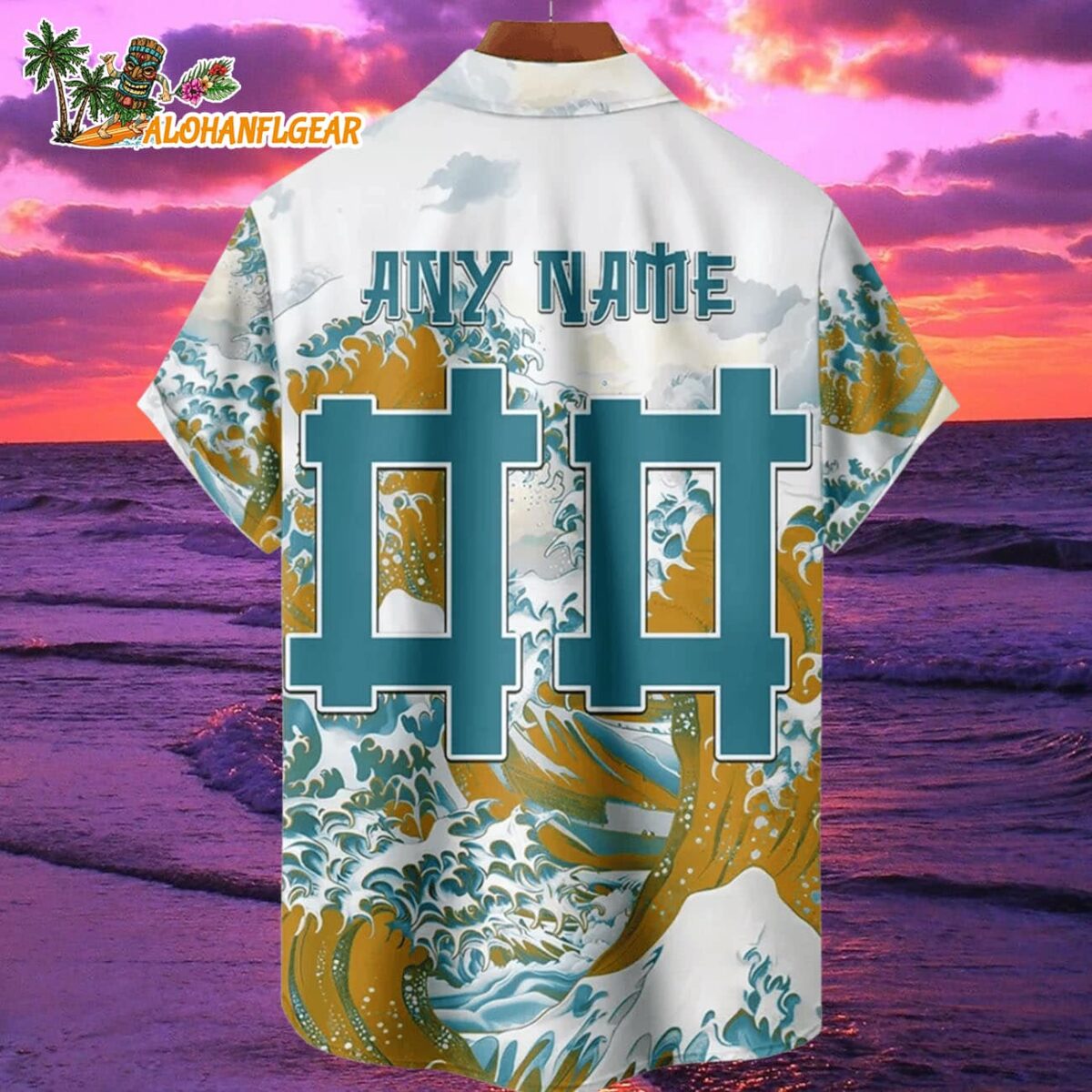 Jacksonville Jaguars Great Wave Hawaiian Shirt Custom Name And Number NFL Aloha Shirt 1 Jacksonville Jaguars Great Wave Hawaiian Shirt Custom Name And Number NFL Aloha Shirt 2