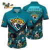 Jacksonville Jaguars Hawaiian Shirt Floral Bloom Graphic Jacksonville Jaguars Aloha Shirt 1