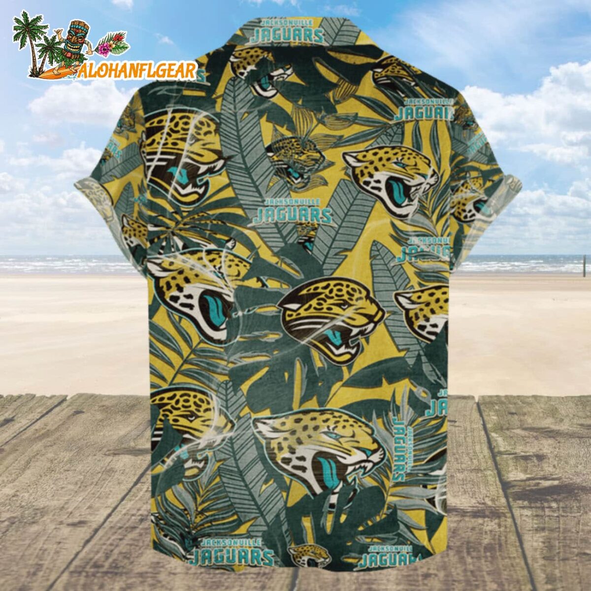 Jacksonville Jaguars Hawaiian Shirt Retro Logo Revolution NFL Aloha Shirt 2025 2