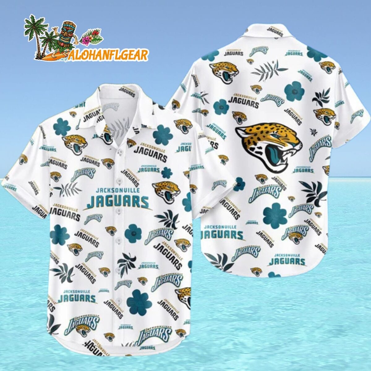 Jacksonville Jaguars Hawaiian Shirt Tropical Beach Jacksonville Jaguars Aloha Shirt 4