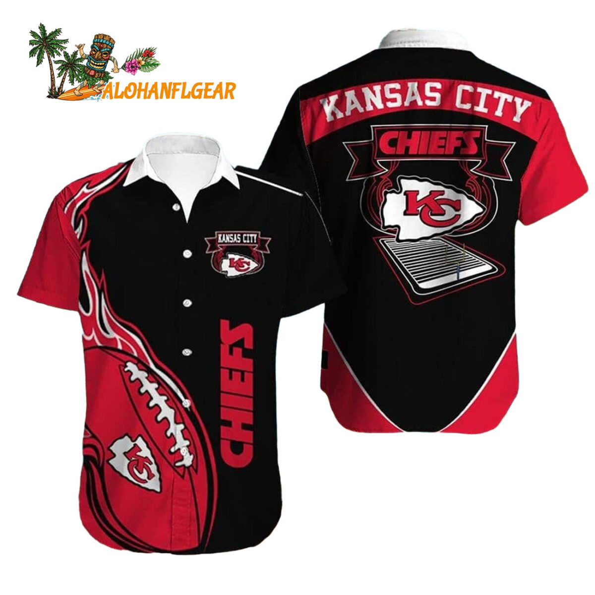 Kansas City Chiefs Hawaiian Shirt Gift For Football Players Kansas City Chiefs Aloha Shirt 1