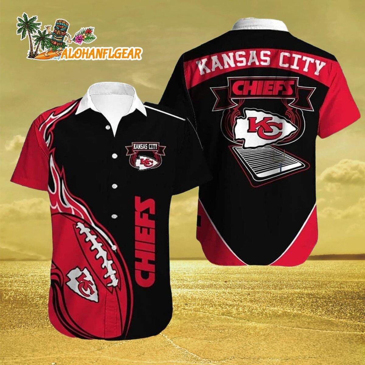 Kansas City Chiefs Hawaiian Shirt Gift For Football Players Kansas City Chiefs Aloha Shirt 3