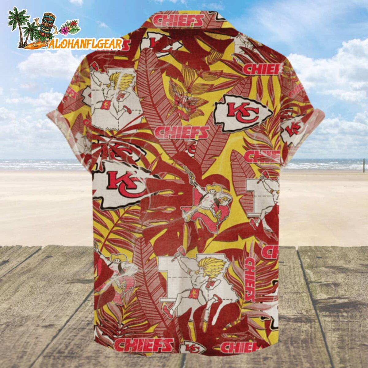 Kansas City Chiefs Hawaiian Shirt Retro Logo Revolution NFL Aloha Shirt 2025 2