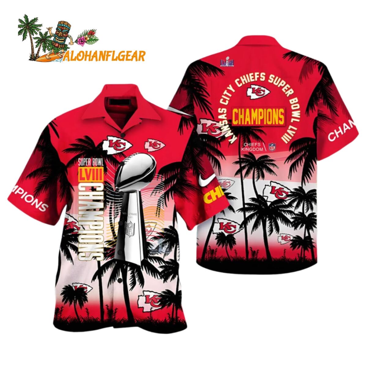 Kansas City Chiefs Hawaiian Shirt Supers Bowl Champions Kansas City Chiefs Aloha Shirt 1