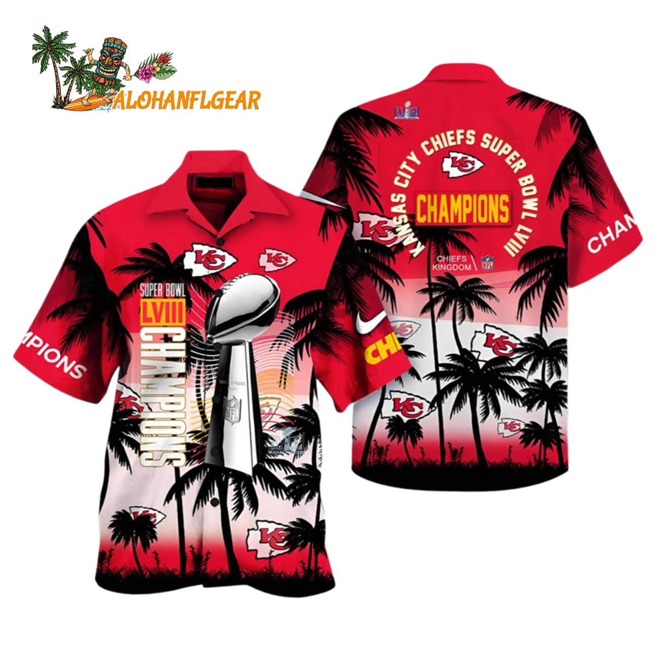 Kansas City Chiefs Hawaiian Shirt Supers Bowl Champions, Kansas City Chiefs Aloha Shirt Kansas City Chiefs Hawaiian Shirt Supers Bowl Champions, Kansas City Chiefs Aloha Shirt