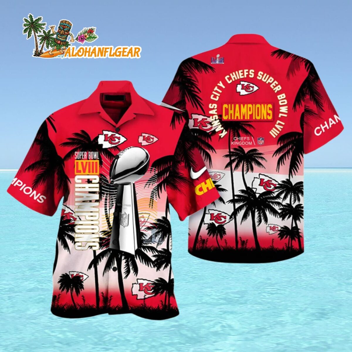 Kansas City Chiefs Hawaiian Shirt Supers Bowl Champions Kansas City Chiefs Aloha Shirt 4