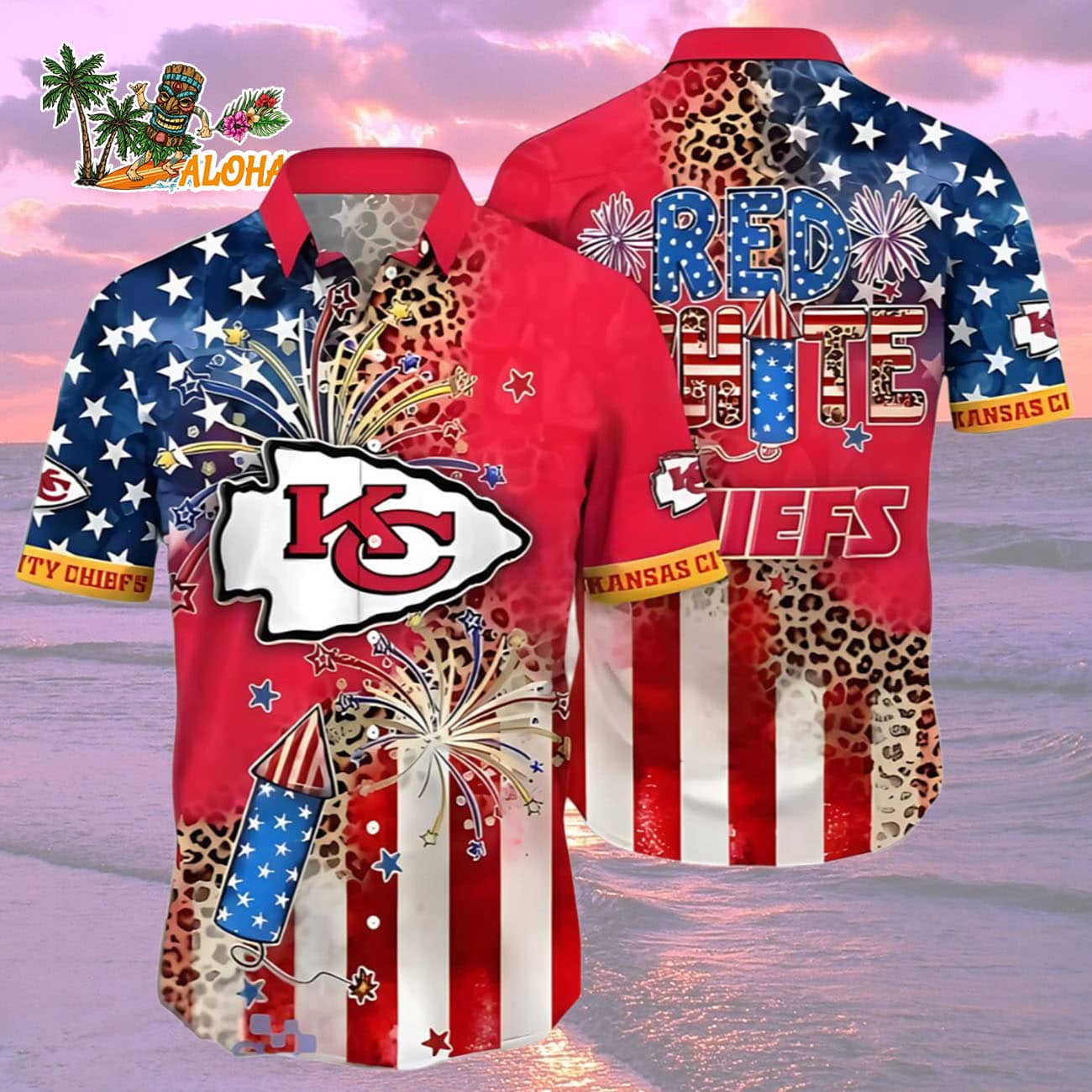 Kansas City Chiefs Independence Day Hawaii Shirt, Kansas City Chiefs Aloha Shirt Kansas City Chiefs Independence Day Hawaii Shirt, Kansas City Chiefs Aloha Shirt