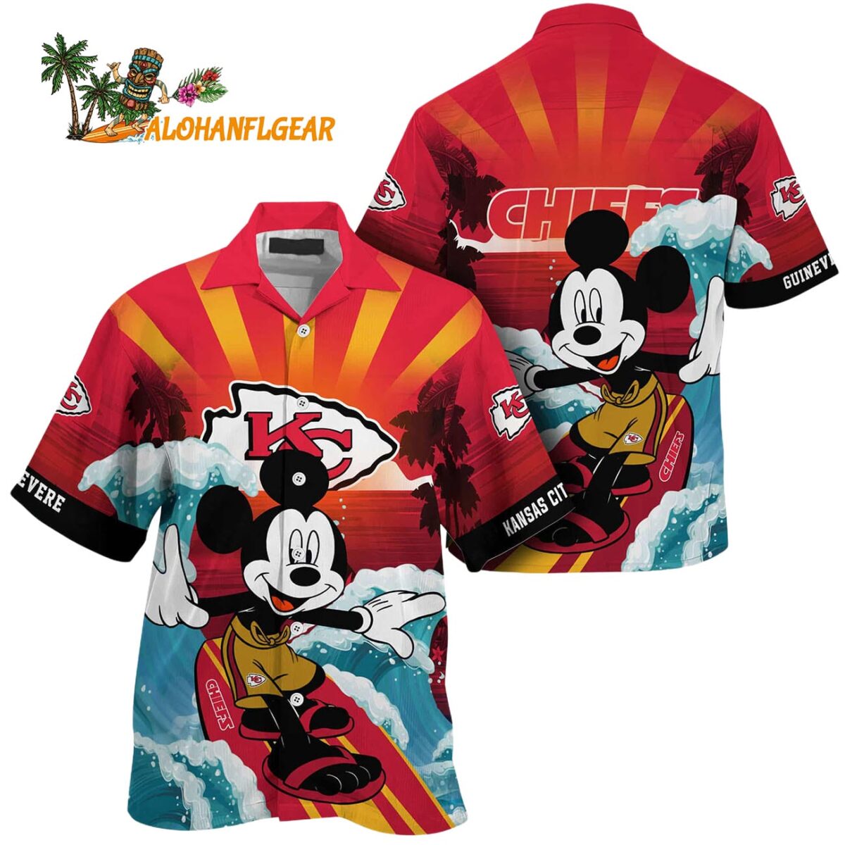 Kansas City Chiefs Special Mickey Mouse Movies Design Summer Hawaiian Shirt Kansas City Chiefs Aloha Shirt 1