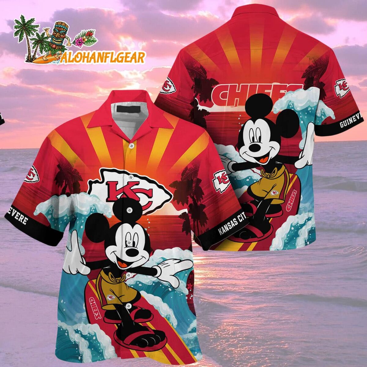 Kansas City Chiefs Special Mickey Mouse Movies Design Summer Hawaiian Shirt Kansas City Chiefs Aloha Shirt 2