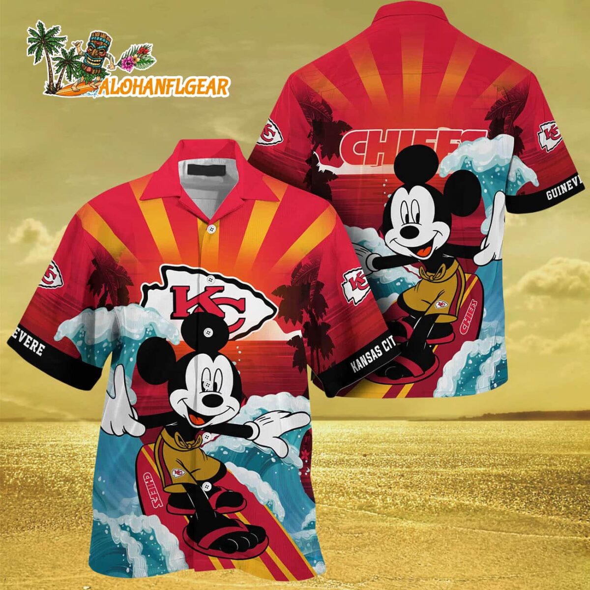 Kansas City Chiefs Special Mickey Mouse Movies Design Summer Hawaiian Shirt Kansas City Chiefs Aloha Shirt 3