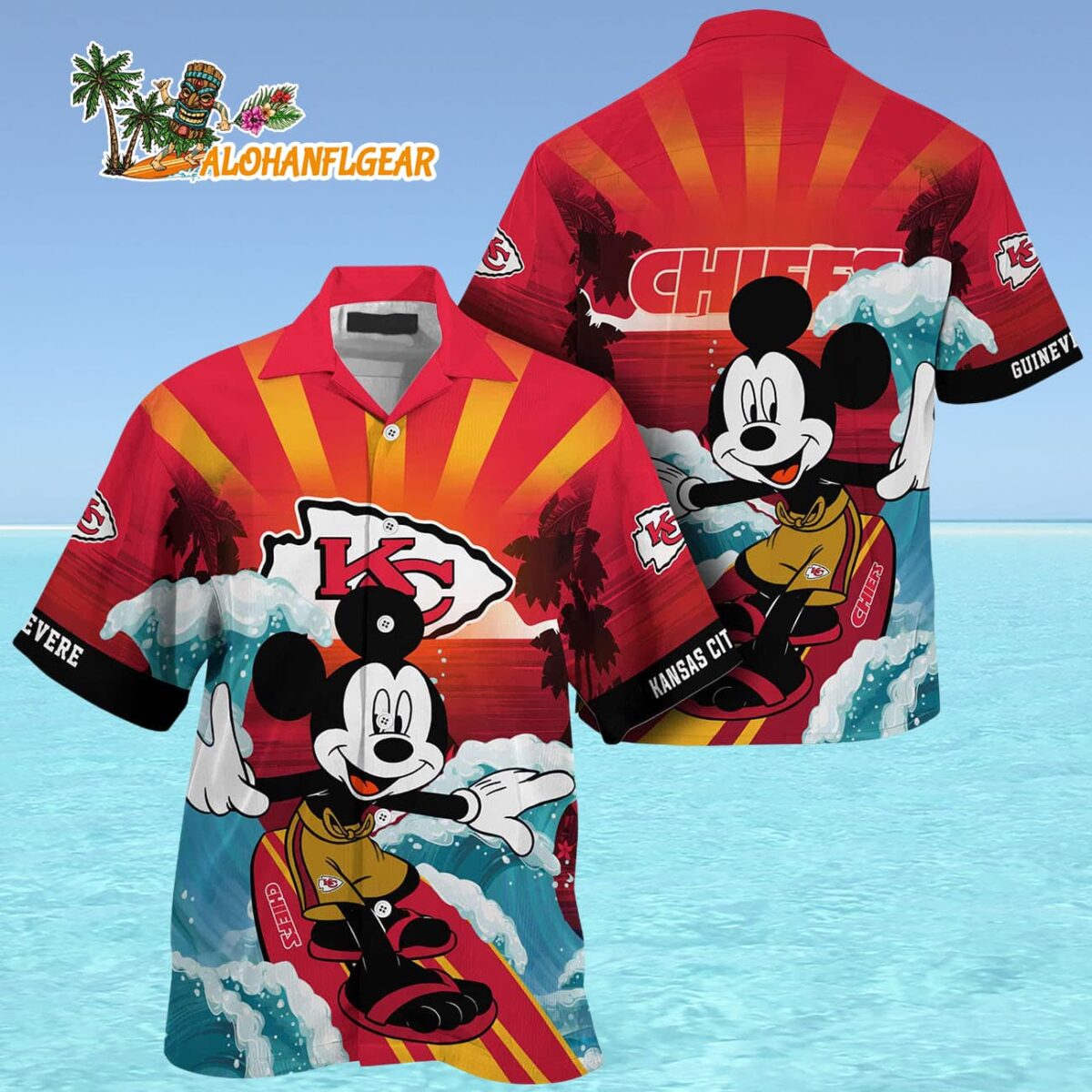 Kansas City Chiefs Special Mickey Mouse Movies Design Summer Hawaiian Shirt Kansas City Chiefs Aloha Shirt 4