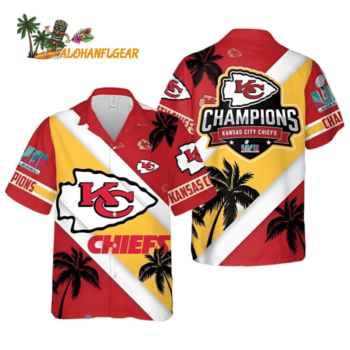 Kansas City Chiefs Super Bowl Champions Shirt Hawaiian Kansas City Chiefs Aloha Shirt 1