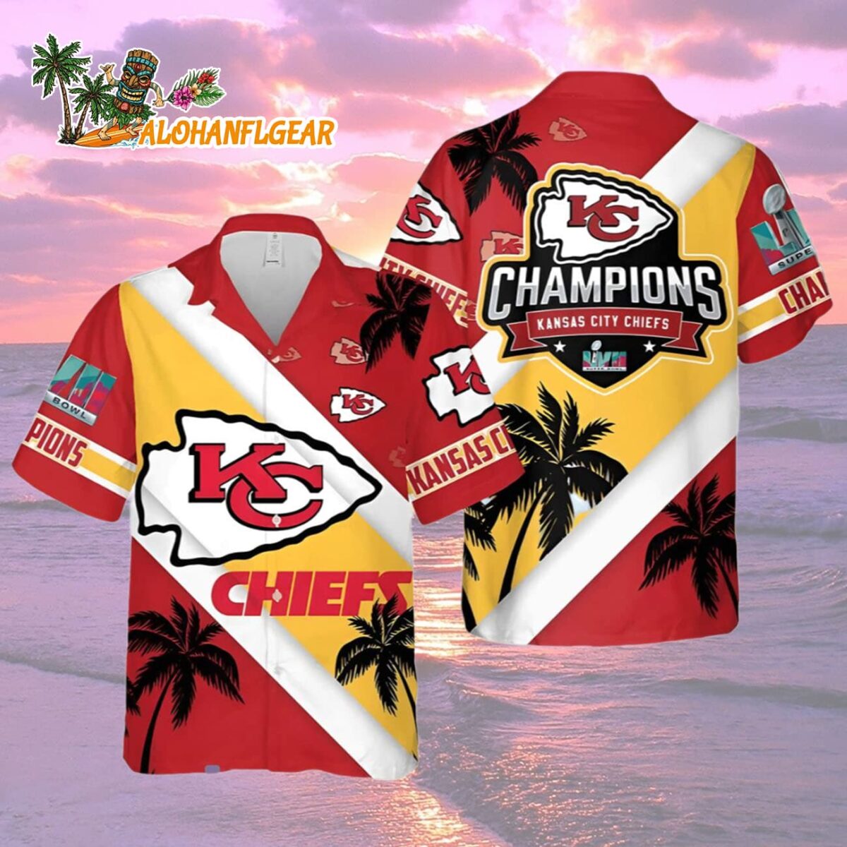 Kansas City Chiefs Super Bowl Champions Shirt Hawaiian, Kansas City Chiefs Aloha Shirt 1 Kansas City Chiefs Super Bowl Champions Shirt Hawaiian Kansas City Chiefs Aloha Shirt 2