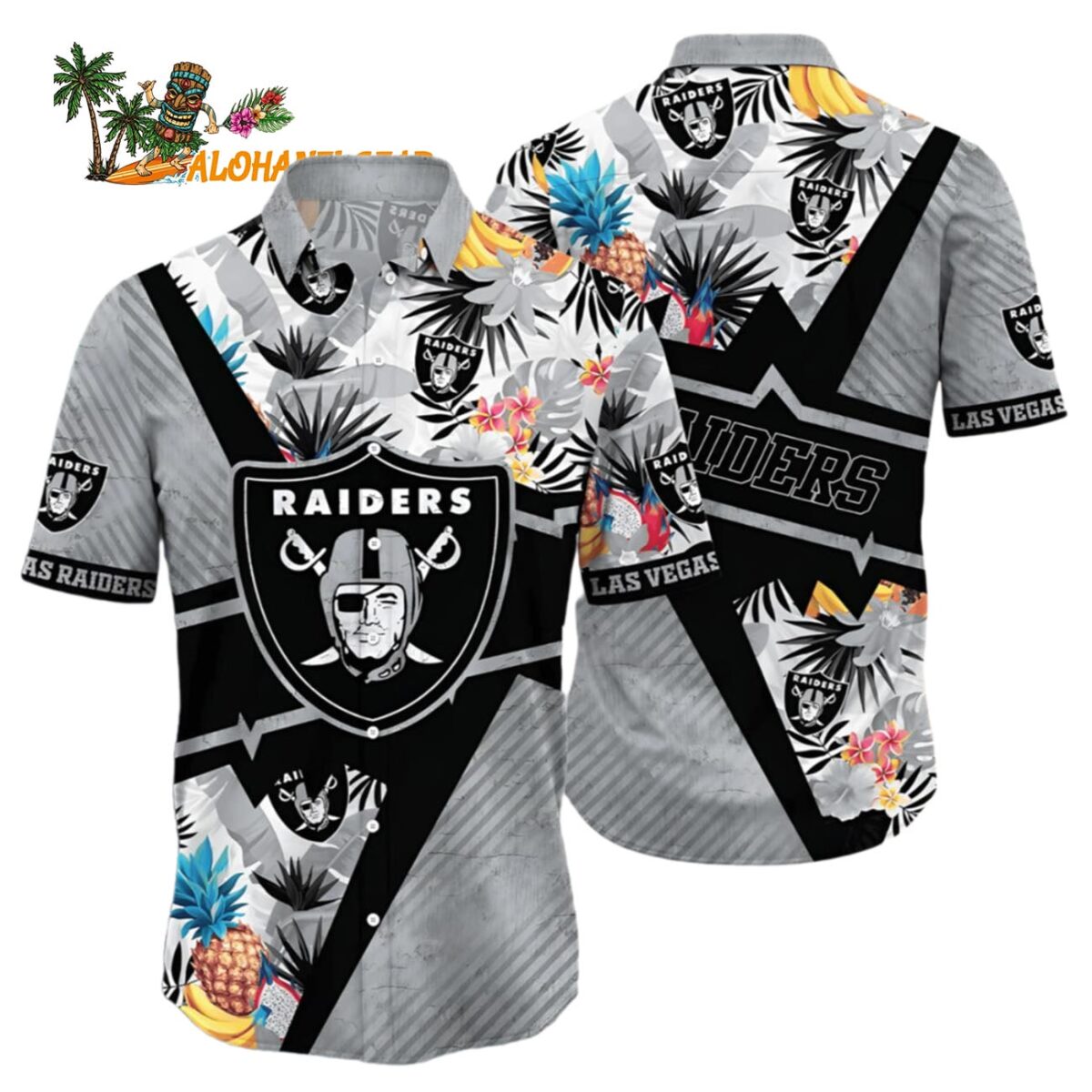 Las Vegas Raiders Hawaiian Shirt For Men Las Vegas Raiders Aloha Shirt 1