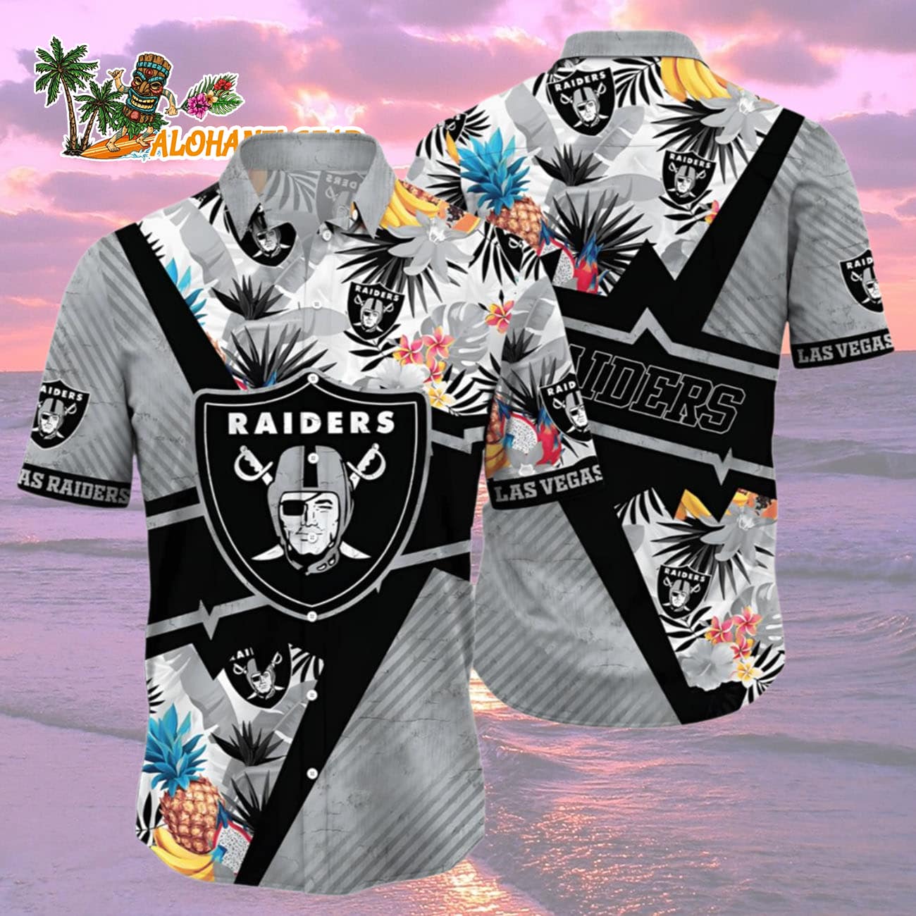 Las Vegas Raiders Hawaiian Shirt For Men, Las Vegas Raiders Aloha Shirt Las Vegas Raiders Hawaiian Shirt For Men, Las Vegas Raiders Aloha Shirt