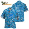 Logo Detroit Lions Hawaiian Shirt Blue Detroit Lion Aloha Shirt 1