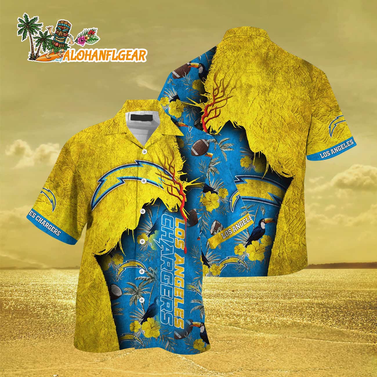 Los Angeles Chargers Football Team Summer God Hawaii Shirt, Football NFL Hawaiian Shirt Los Angeles Chargers Football Team Summer God Hawaii Shirt, Football NFL Hawaiian Shirt