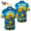 Los Angeles Chargers Halloween Skull Pumpkin Hawaiian Shirt Los Angeles Chargers Aloha Shirt 1