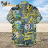 Los Angeles Chargers Hawaiian Shirt Retro Logo Revolution NFL Aloha Shirt 2025 1