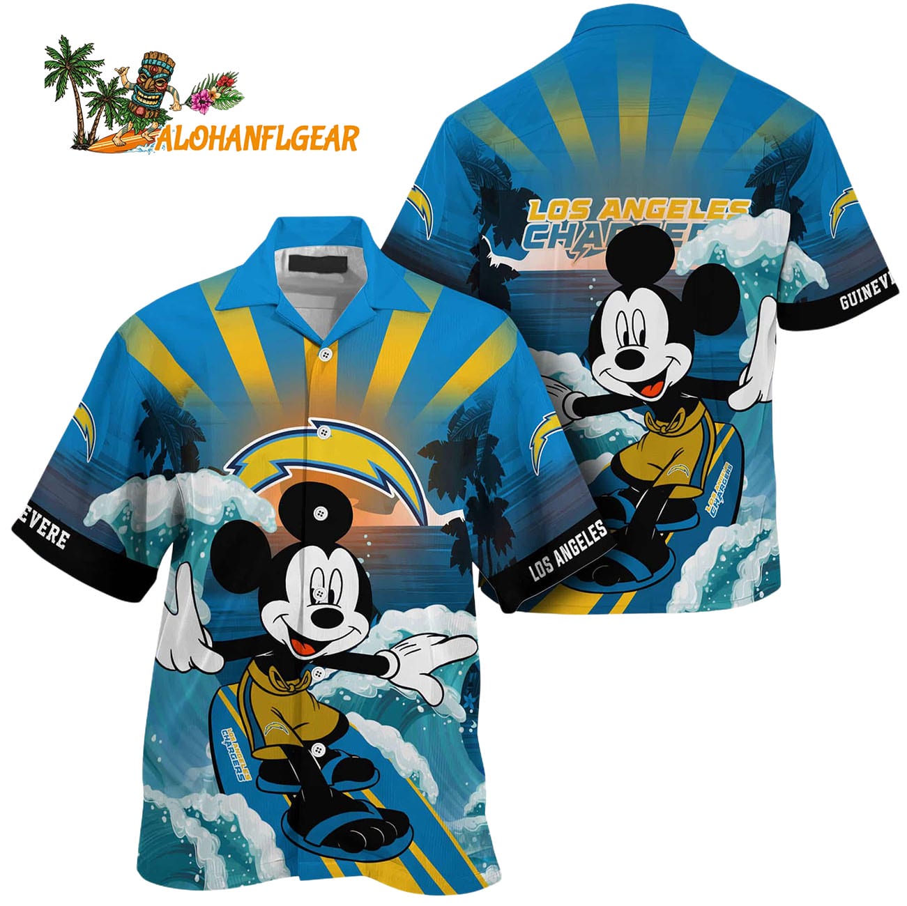 Los Angeles Chargers Special Mickey Mouse Movies Design Summer Hawaiian Shirt, Los Angeles Chargers Aloha Shirt Los Angeles Chargers Special Mickey Mouse Movies Design Summer Hawaiian Shirt, Los Angeles Chargers Aloha Shirt