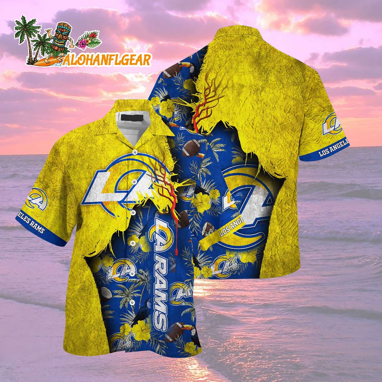 Los Angeles Rams Football Team Summer God Hawaii Shirt, Football NFL Hawaiian Shirt Los Angeles Rams Football Team Summer God Hawaii Shirt, Football NFL Hawaiian Shirt
