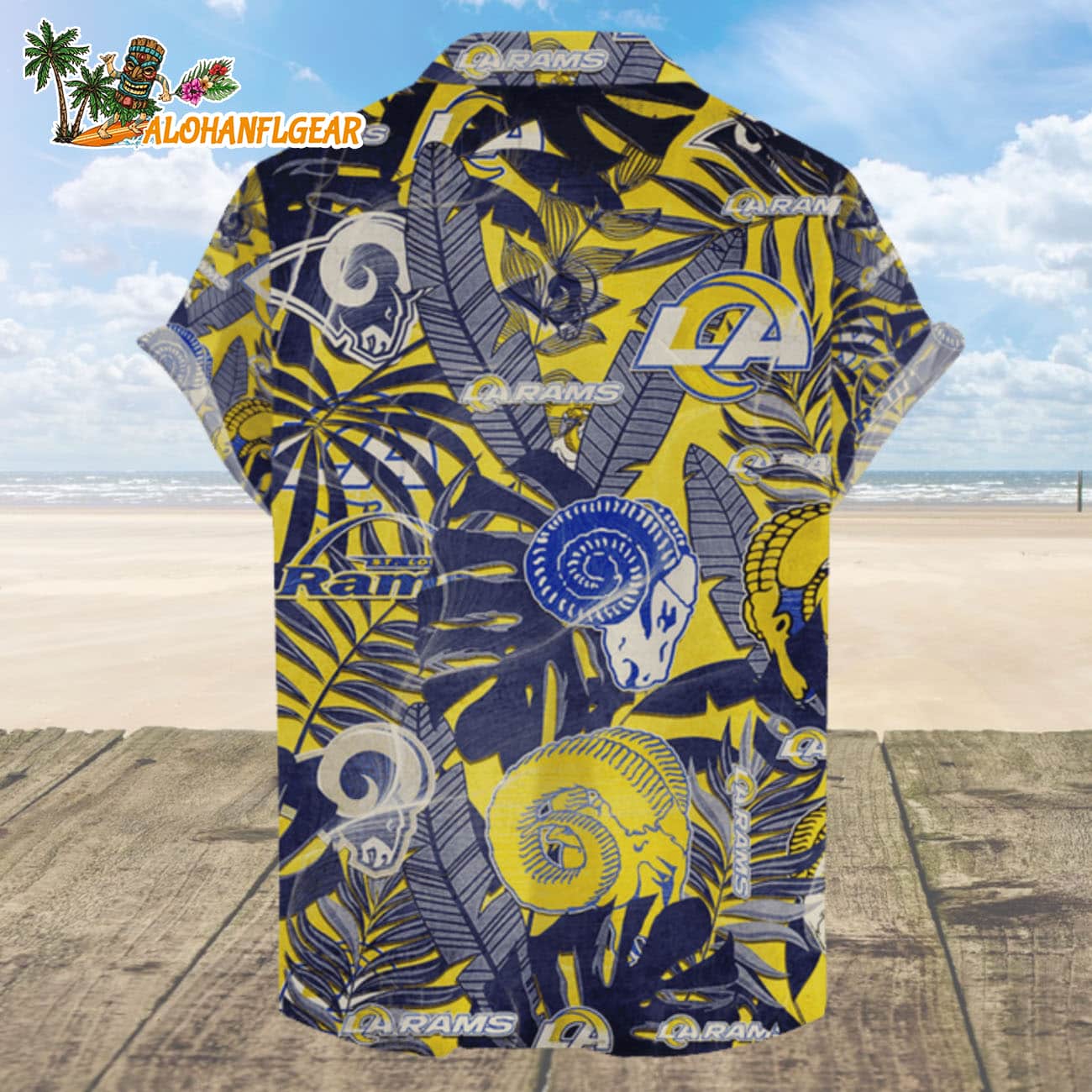 Los Angeles Rams Hawaiian Shirt Retro Logo Revolution NFL Aloha Shirt 2025 Los Angeles Rams Hawaiian Shirt Retro Logo Revolution NFL Aloha Shirt 2025