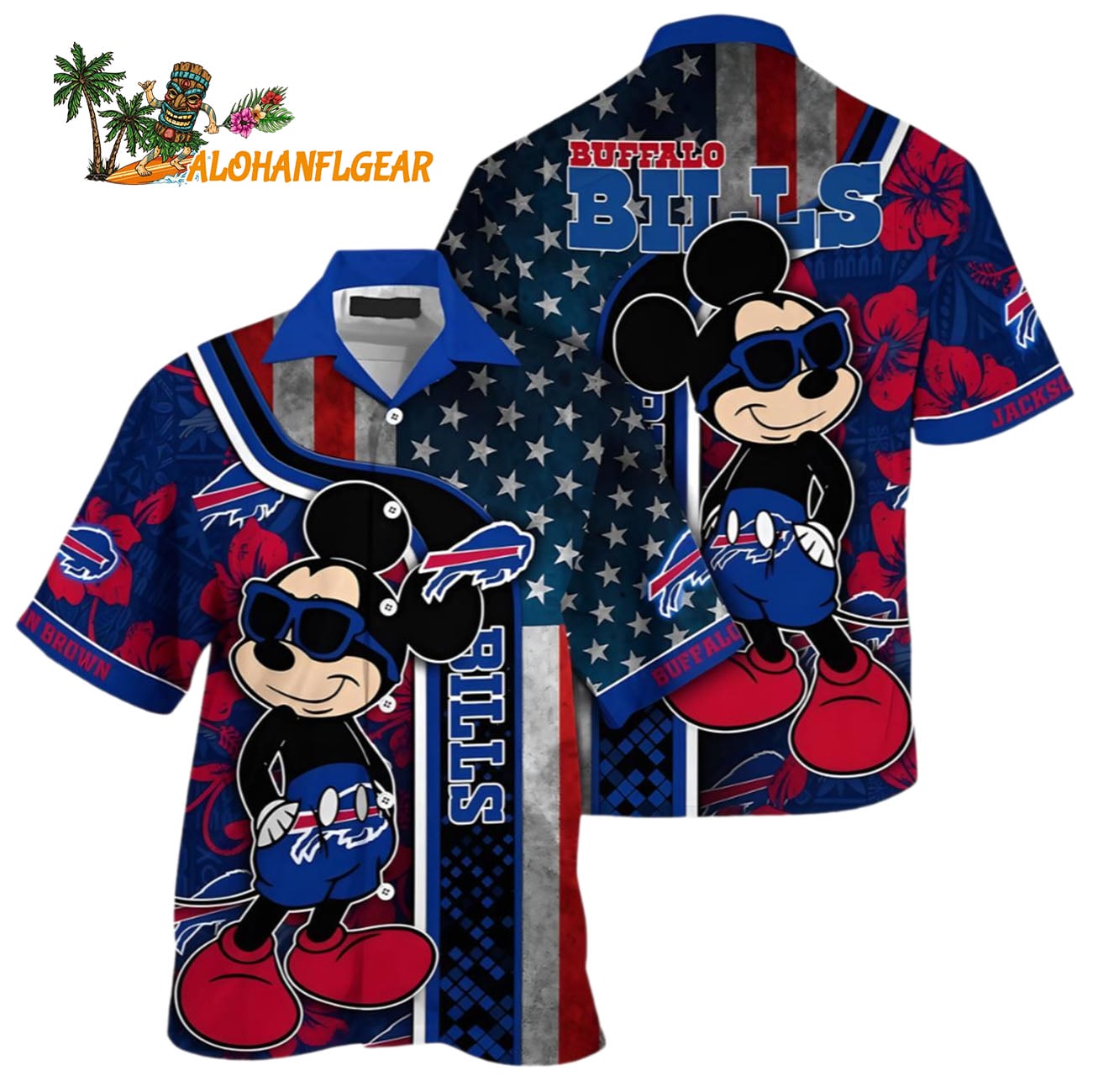 Mickey Mouse Buffalo Bills Hawaiian Shirt Custom, Buffalo Bills Aloha Shirt Mickey Mouse Buffalo Bills Hawaiian Shirt Custom, Buffalo Bills Aloha Shirt