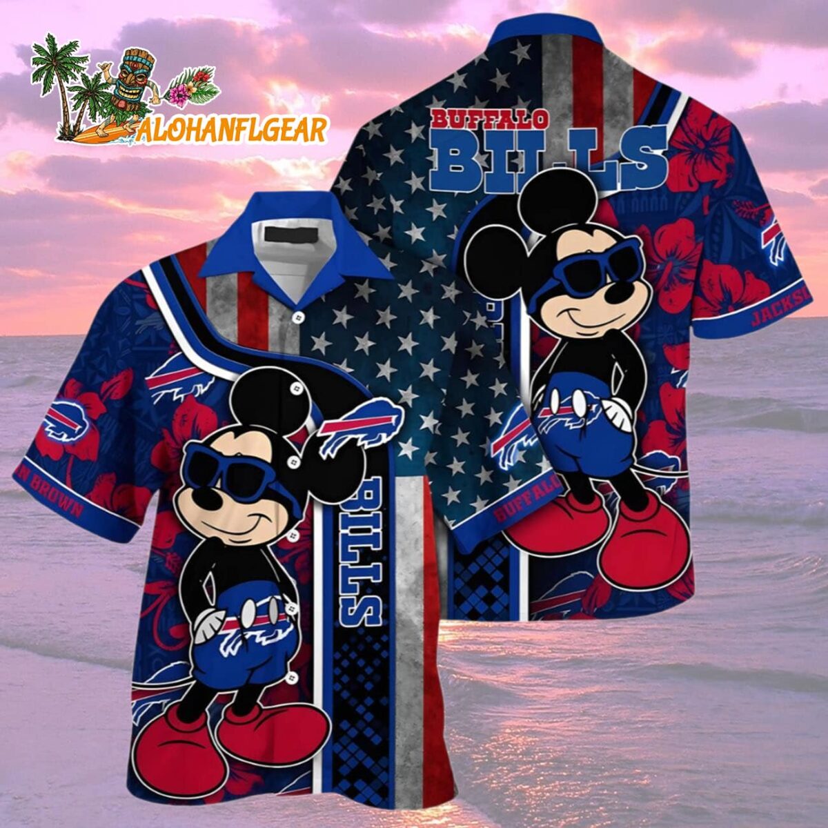 Mickey Mouse Buffalo Bills Hawaiian Shirt Custom Buffalo Bills Aloha Shirt 2