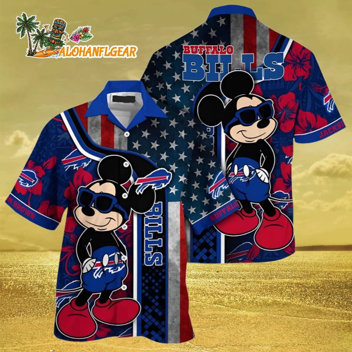 Mickey Mouse Buffalo Bills Hawaiian Shirt Custom Buffalo Bills Aloha Shirt 3