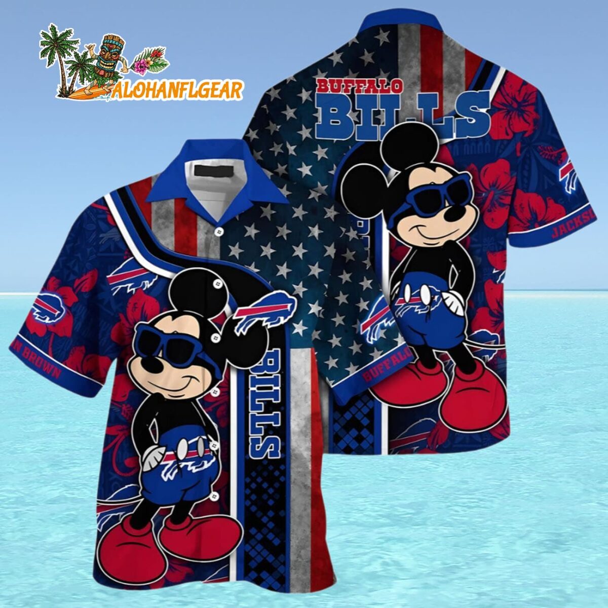 Mickey Mouse Buffalo Bills Hawaiian Shirt Custom Buffalo Bills Aloha Shirt 4