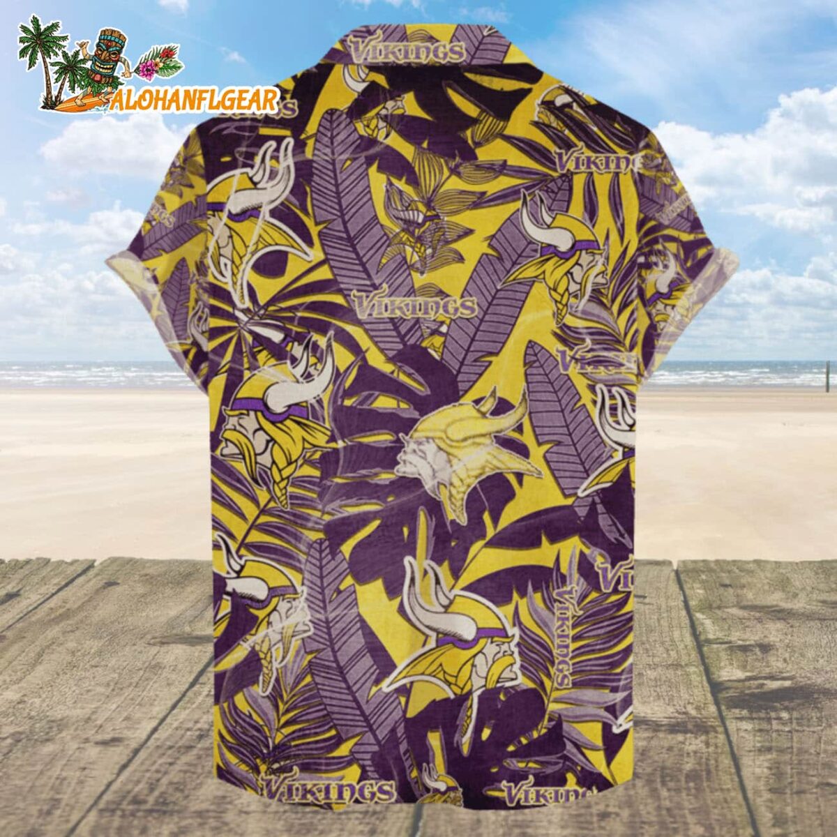 Minnesota Vikings Hawaiian Shirt Retro Logo Revolution NFL Aloha Shirt 2025 1 Minnesota Vikings Hawaiian Shirt Retro Logo Revolution NFL Aloha Shirt 2025 2